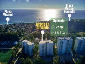 Arriendo Departamento Amoblado – Algarrobo Airbnb. Corredora de Propiedades Peñaflor. Divergente propiedades