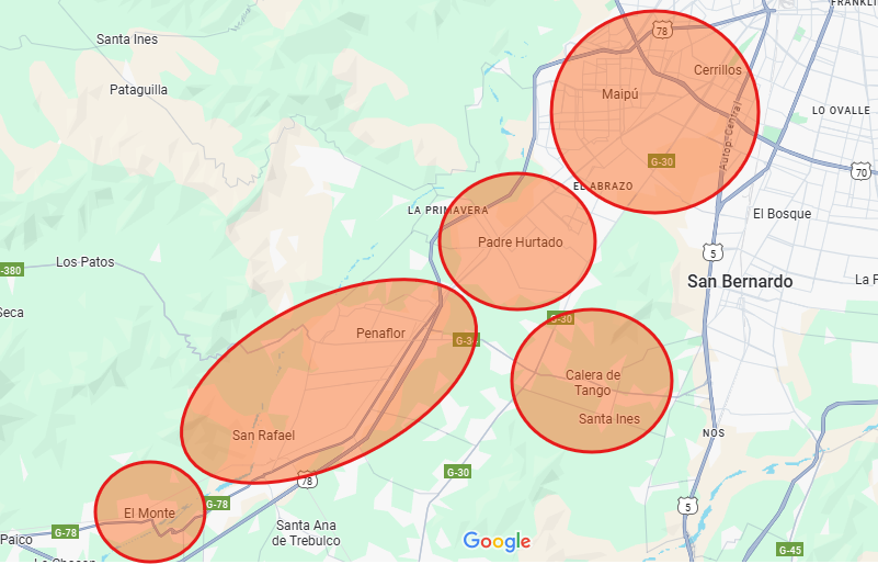 Comunas en las que atendemos casos