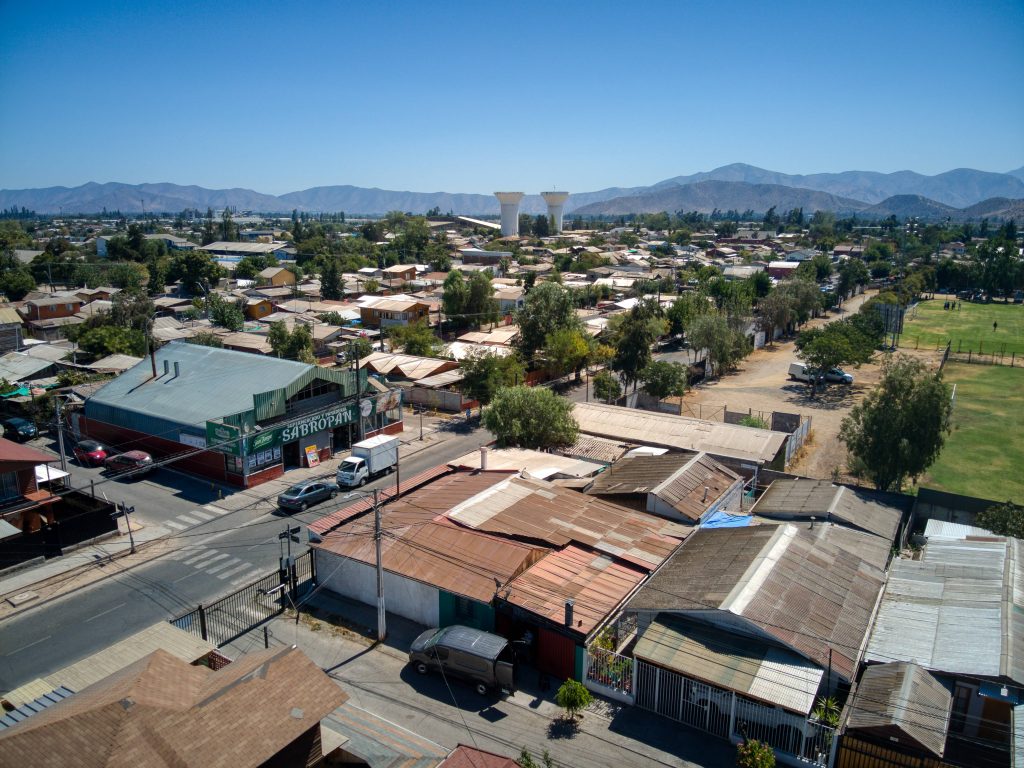 Corredor de Propiedades Padre Hurtado - Imagen aérea desde Segundada avenida Padre Hurtado